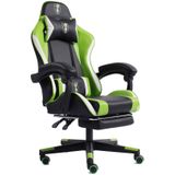 Gaming Chair im Racing-Design mit flexiblen gepolsterten Armlehnen - ergonomischer pc Gaming Stuhl in Lederoptik - Gaming Schreibtischstuhl mit