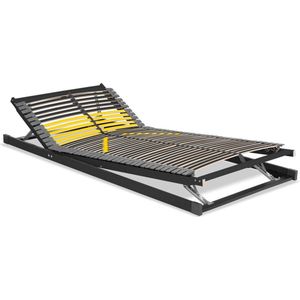Beter Bed Bossflex 600 Lattenbodem 70 x 200 cm - Handverstelbaar - Bedbodem - Max. 120kg - Antraciet/Geel