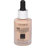 Catrice - HD Liquid Coverage Foundation - 30 ml - Foundation - Lichtgewicht - Vloeibaar