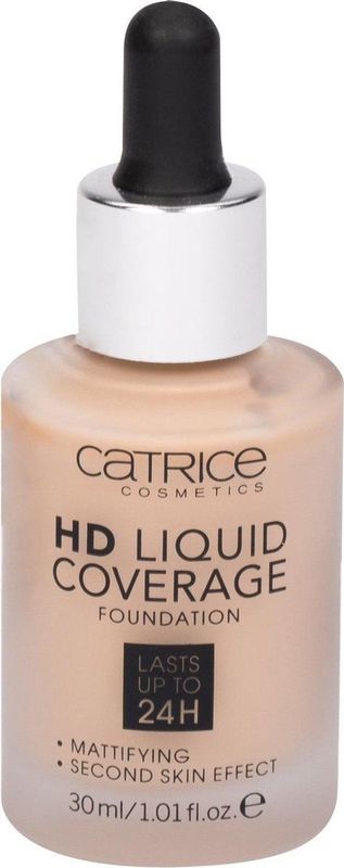 Catrice - HD Liquid Coverage Foundation - 30 ml - Foundation - Lichtgewicht - Vloeibaar