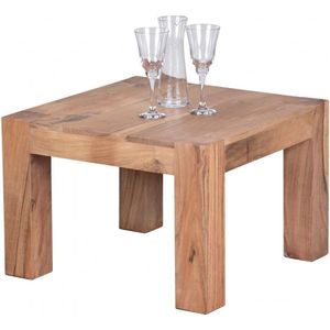 WOHNLING Couchtisch Massivholz akazie 120,0 x 45,0 x 30,0 cm