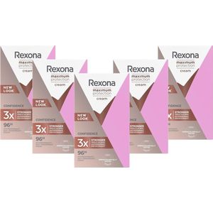 Rexona Deo Creme Max Prot Confidence Women - 5 x 45 ml