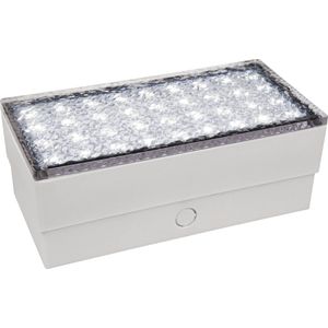 Grondspot ''Straatsteen'' 20x10x7cm - Tuinverlichting/Buitenverlichting IP65 - Neutraal wit 4000K -180lm- 230V - 3W