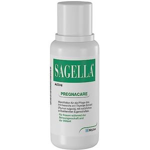 SAGELLA Active - PREGNACARE: Zeepvrije intieme waslotion voor vrouwen tijdens en na de zwangerschap, 250 ml
