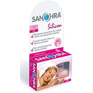 Sanohra Oordop Silicon Slaap Universeel, 3 Stuk