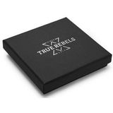 True Rebels - HerenKetting - Zwart - 48 cm - Leren Halsketting van Echt Leer en Roestvrij Staal