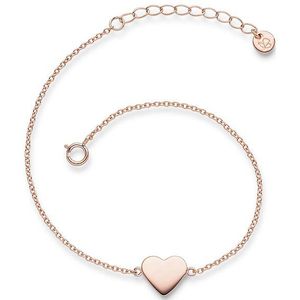 Armband - Hart - Rosegoud - Sterling Zilver - Gepolijst
