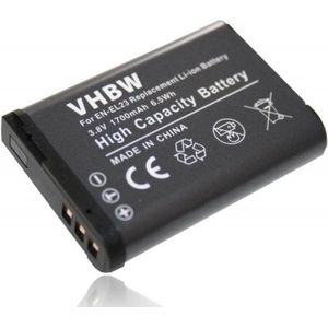 Nikon EN-EL23 / VFB11702 accu (3.8 V, 1700 mAh, 123accu huismerk)