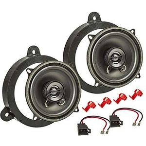 tomzz Audio 4009-002 Luidspreker installatie kit compatibel met Renault Megane 3 Dacia Logan Sandero 130mm coaxiale systeem TA13.0-Pro