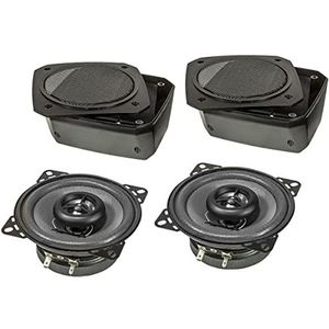 Tomzz - 4000-010 Luidsprekerset - Retro Look - 2-weg Coaxiaal - 80 Watt