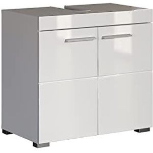 trendteam smart living badkamer wastafelonderkast Ainzi, 60 x 56 x 34 cm in wit/wit hoogglans met veel opbergruimte