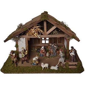 Alfred Kolbe Krippen 1417 kerststal, bruin, 59x30x30cm