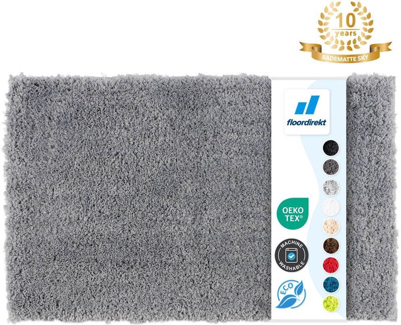 Casa Pura - Badematten Sky Uni Silver Grey 70 x 120 cm