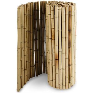 FLOORDIREKT Bamboe Privacyscherm - Natuurlijk Materiaal - Massieve Rietmat - Balkonscherm voor Terras of tuin - Robuust & Weerbestendig - Natuur - 100 x 250 cm