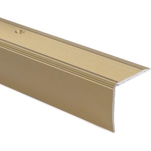 floordirekt Trapneusprofiel - Trapprofiel - Integral - Hoekprofiel - Zelfklebend - Goud - 30 x 20 mm - Lengte: 90 cm