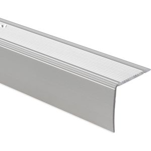 floordirekt Trapneusprofiel - Trapprofiel - Integral - Hoekprofiel - Zelfklebend - Zilver - 30 x 20 mm - Lengte: 134 cm