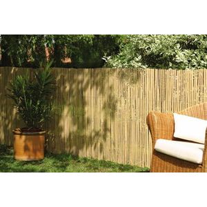 DE-COmmerce Bamboeschutting privacyscherm CALAMA extra gehard, balkon schutting, tuinscherm, hekwerk voor tuin, terras, balkon (HxB) 100 cm x 500 cm