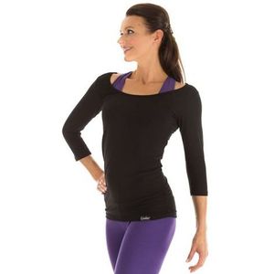 Winshape WS4 damestop, 3/4-mouwen, voor fitness, yoga, pilates, Zwart