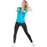 MCS002 - Sportshirt - Zwart/Mint/Vanilla Wit - Modal