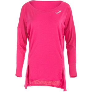 Winshape - MCS003 - Longsleeve - Zwart/Vanilla Wit/Deep Pink