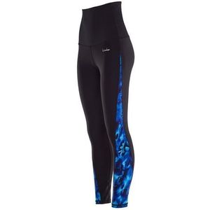 WINSHAPE Dames Leggings Functionele Power Shape Tights Ael109, Blue Rainflowers, Slim Style
