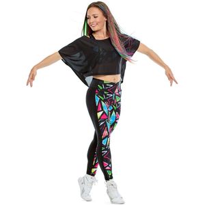 Winshape - DT106 - Oversized Shirt - Zwart - Korte Mouwen - Mesh