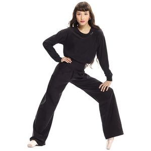 Winshape Jumpsuit ' JS101LSC '  zwart / wit