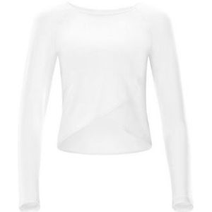 Winshape Functionele lichte en zachte cropped top met lange mouwen AET131LS met overlap-applicatie, ultra zachte stijl, fitness, vrije tijd, yoga, pilates