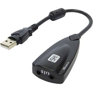 Keepdrum USB-geluidskaart microfoon ingang/hoofdtelefoon uitgang