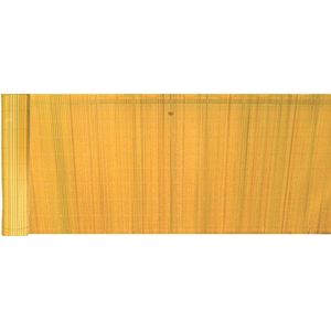 EXCOLO PVC inkijkbescherming windscherm privacy voor balkon tuin terras plus bevestiging in beige licht bamboe geel geel H 100 cm x L 500 cm beige