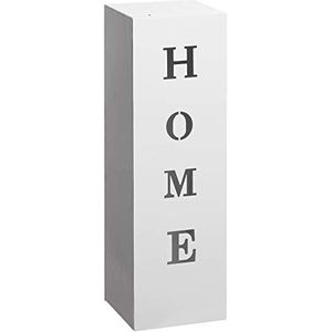 AMARE Home Deco zuil huis ingang tuin lantaarn platform bloemenzuil 16 x 16 x 50 cm wit, design