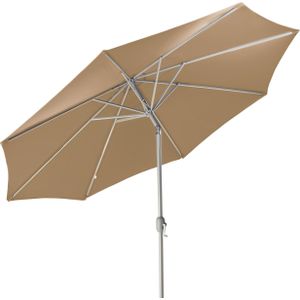 Gartenfreude Aluminium parasol, marktscherm, UV+50, 270 cm, taupe