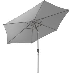 Gartenfreude parasol, marktscherm, UV+50, 270 cm, grijs