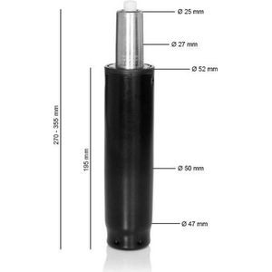 hjh office  - Losse gasveer - maat M - zwart, 27 - 35,5 cm