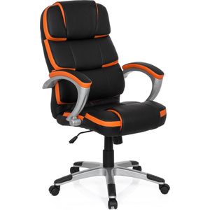 hjh office Gaming Pro By - Bureaustoel - Kunstleder - Zwart / oranje