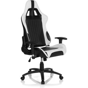 hjh office Monaco II - Bureaustoel - Gaming - Racing - PU leder - Zwart / wit