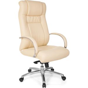 Bureaustoel XXL G 600 beige crème kunstleer