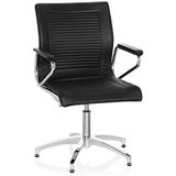 hjh OFFICE ASTONA V 660626 Conferentiestoel, kunstleer, automatische terughaling, zwart