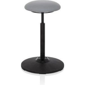hjh OFFICE Balance SIT - Werkstoel / werkkruk/ verhoogde bureaustoel - Grijs - Stof