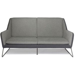 LAGUN - 3-Zits - Lounge Bank - Lichtgrijs - Donkergrijs - Metalen Frame