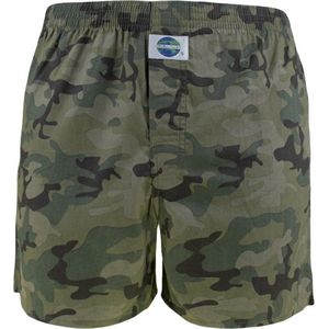 DEAL heren wijde boxershort camouflage groen 192278