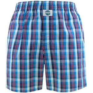 Boxershort - Geruite Print - Rood Blauw - 100% Katoen