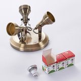 Lindby - Perseas - Plafondlamp - Antiek Messing - Dimbaar - 3-lamps