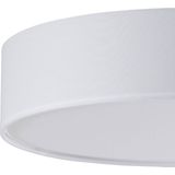 Lindby plafondlamp 3lichts Stof, metaal H: 17 E27 wit, mat nikkel