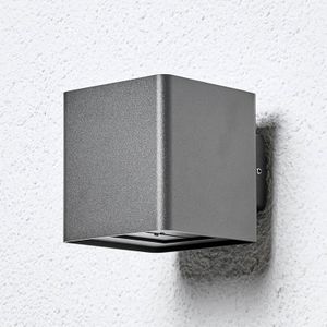 Lucande LED buiten wandlamp Aaron, antraciet, IP54, omhoog/omlaag