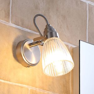 Lindby - Kara - Wandlamp - Aluminium - Dimbaar - Modern - IP44 - Voor Badkamer