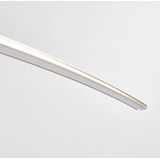 Lindby - Hanglampen - 1licht - metaal, kunststof - gesatineerd nikkel, zilvergrijs, gesatineerd wit - Inclusief lichtbron