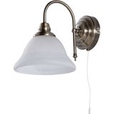 Lindby - Hanna - Wandlamp - Antiek Messing/Opal