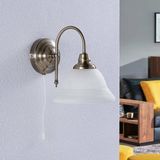 Lindby - Hanna - Wandlamp - Antiek Messing/Opal