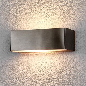 Lindby LED-buitenwandlamp Alicja van roestvrij staal